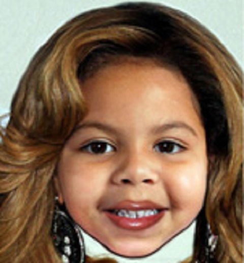 Компьютерный портрет дочери Беонсе и Jay-Z