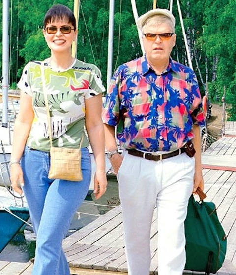 Михаил Кокшенов с гражданской женой Натальей