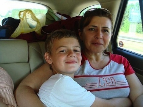 Ирина Александровна Агибалова с сыном
