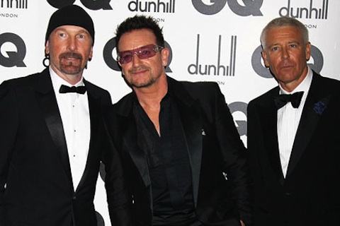 Группа U2 на премии GQ