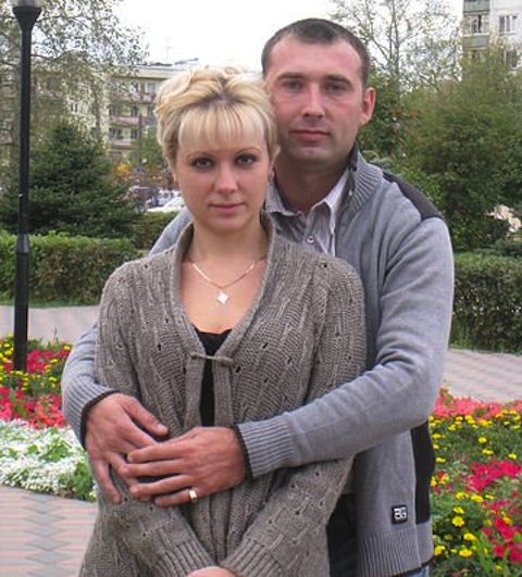 Ольга Кравченко с мужем