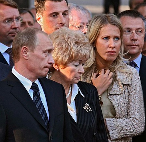Ксения Собчак и Владимир Путин