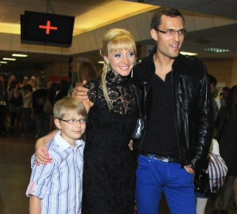 Михаил Земцов и Кристина Орбакайте с сыном
