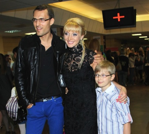 Кристина Орбакайте с мужем и сыном Дени