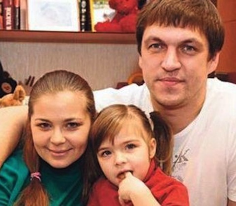Дмитрий Орлов и Ирина Пегова с дочкой